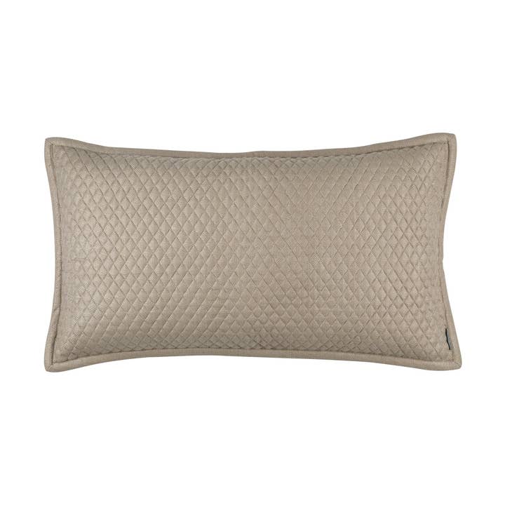 Laurie Quilted King Pillow Stone Basketweave 20X36 voor wholesale door Lili Alessandra