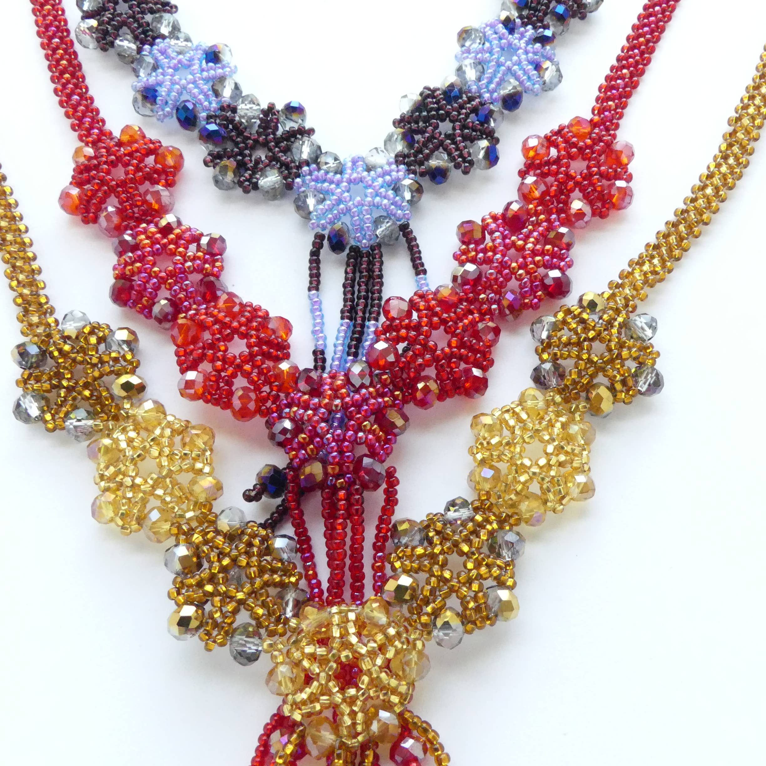 DIAMANTI DESIGNS - Wholesale Beaded/Pearl Necklace - Snowflake Necklace - Assorted Colors4