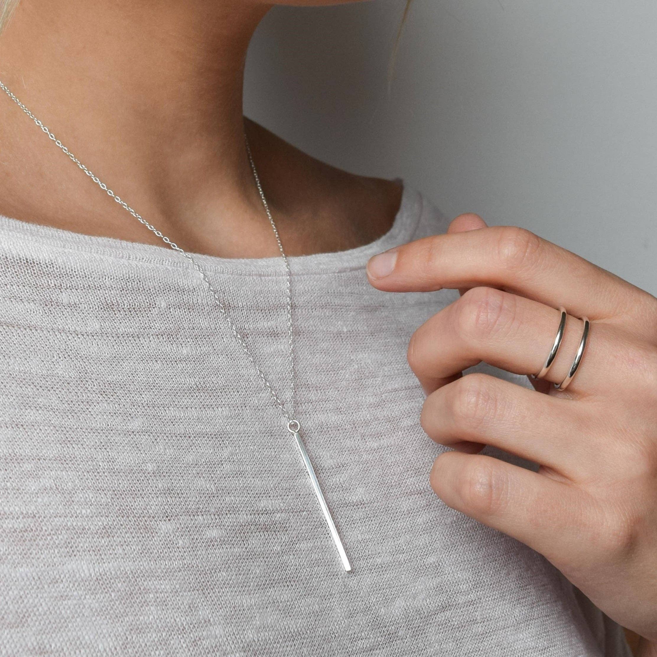 MUKA studio - Wholesale Pendant/Charm Necklace - Vertical Bar Necklace2