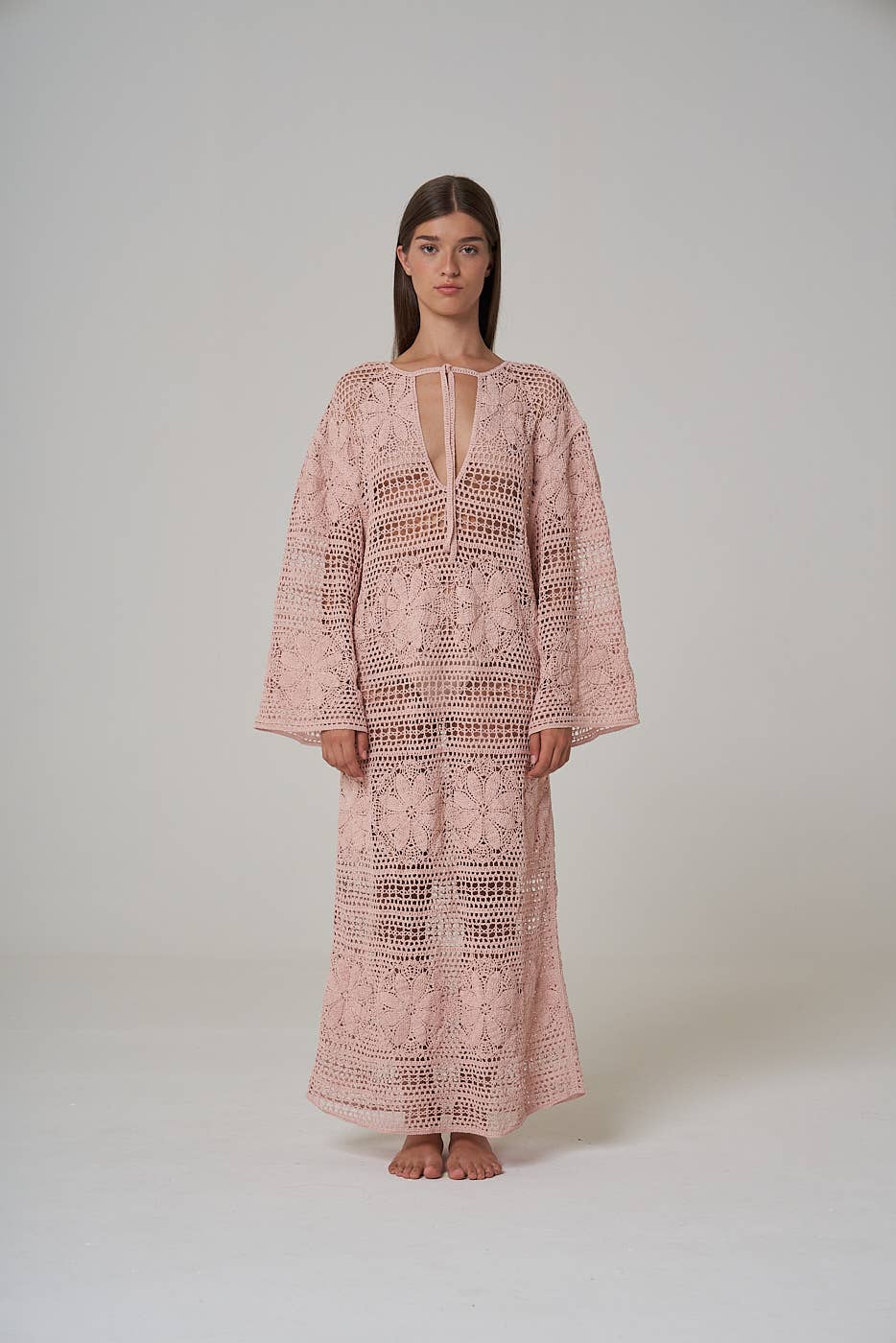 Rosa MUNA macrame caftan for wholesale on Faire2