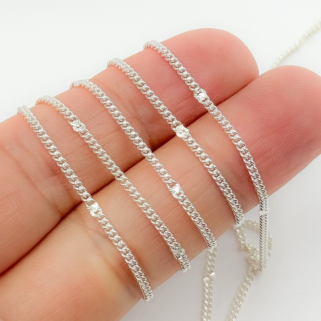 Tresor Jewelry Inc. - Wholesale Link & Chain Necklace - 69S7SS. Sterling Silver Marina Link and Curb Link Chain0