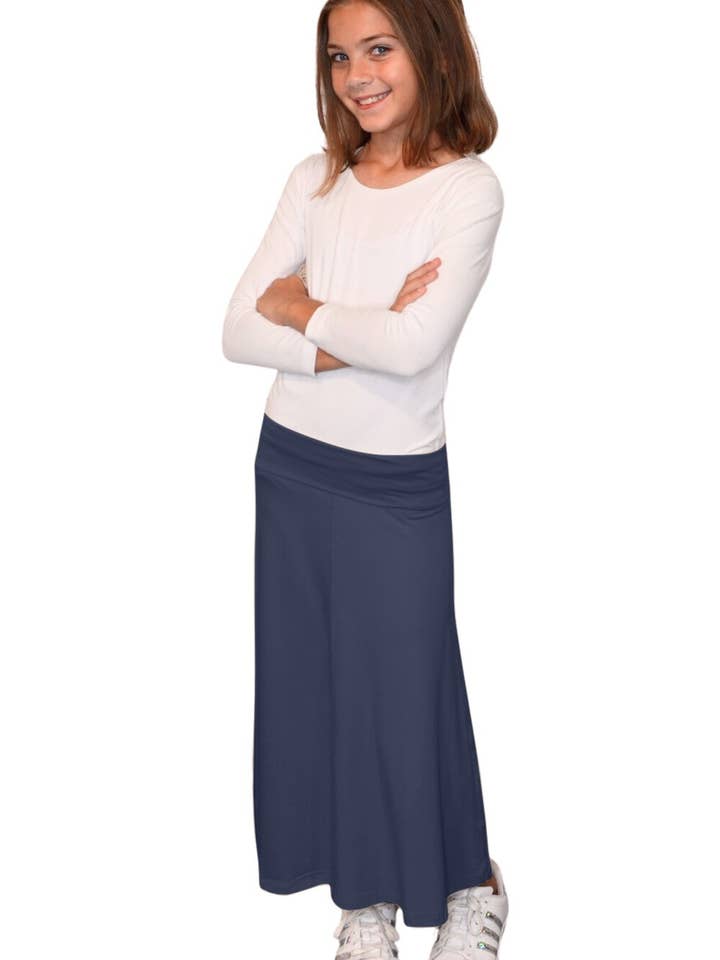Kosher Casual - Wholesale Skirt - Kids - Maxi Skirt for Girls Flowing A-line1