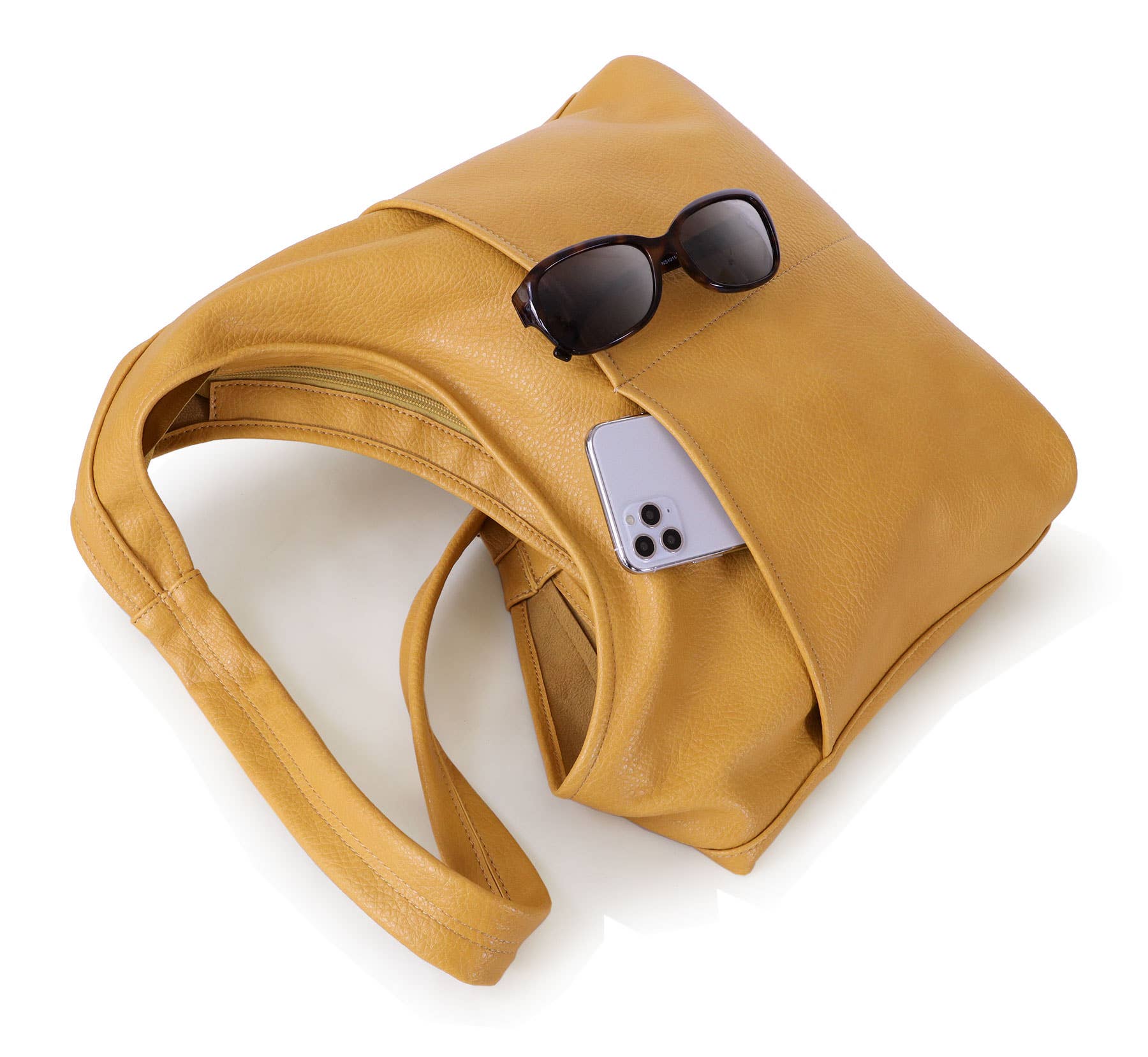 22 Tote – wholesale Axelremsväska – Dam – Veganläder Mångsidig Hobo-väska med Fickor6