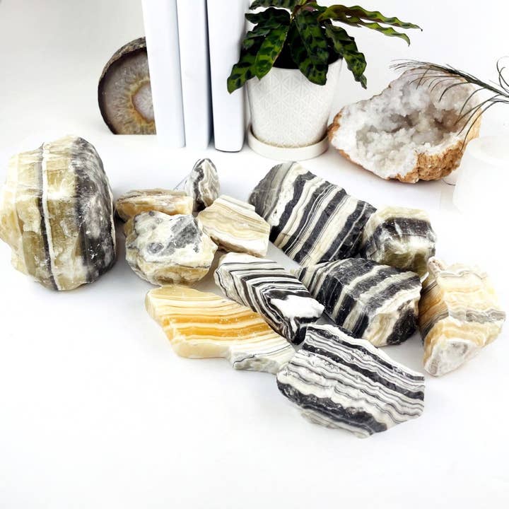 Rock Paradise - Wholesale Spiritual Stone/Crystal - Crystal Mexican Onyx Rough Stone - 5Kilo Bag (BLKBIN-08)