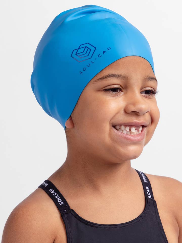 SOUL CAP - Wholesale Swim Cap - Kids & Baby - Kids Voluminous Swim Cap - Long, Curly & Big Hair23