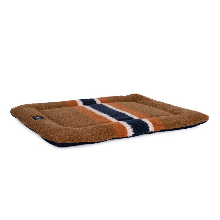 Carolina Pet Company - Wholesale Pet Bed - Dog - Shinola Pet Brown Rectangular Comfort Cushion Padded Dog Bed