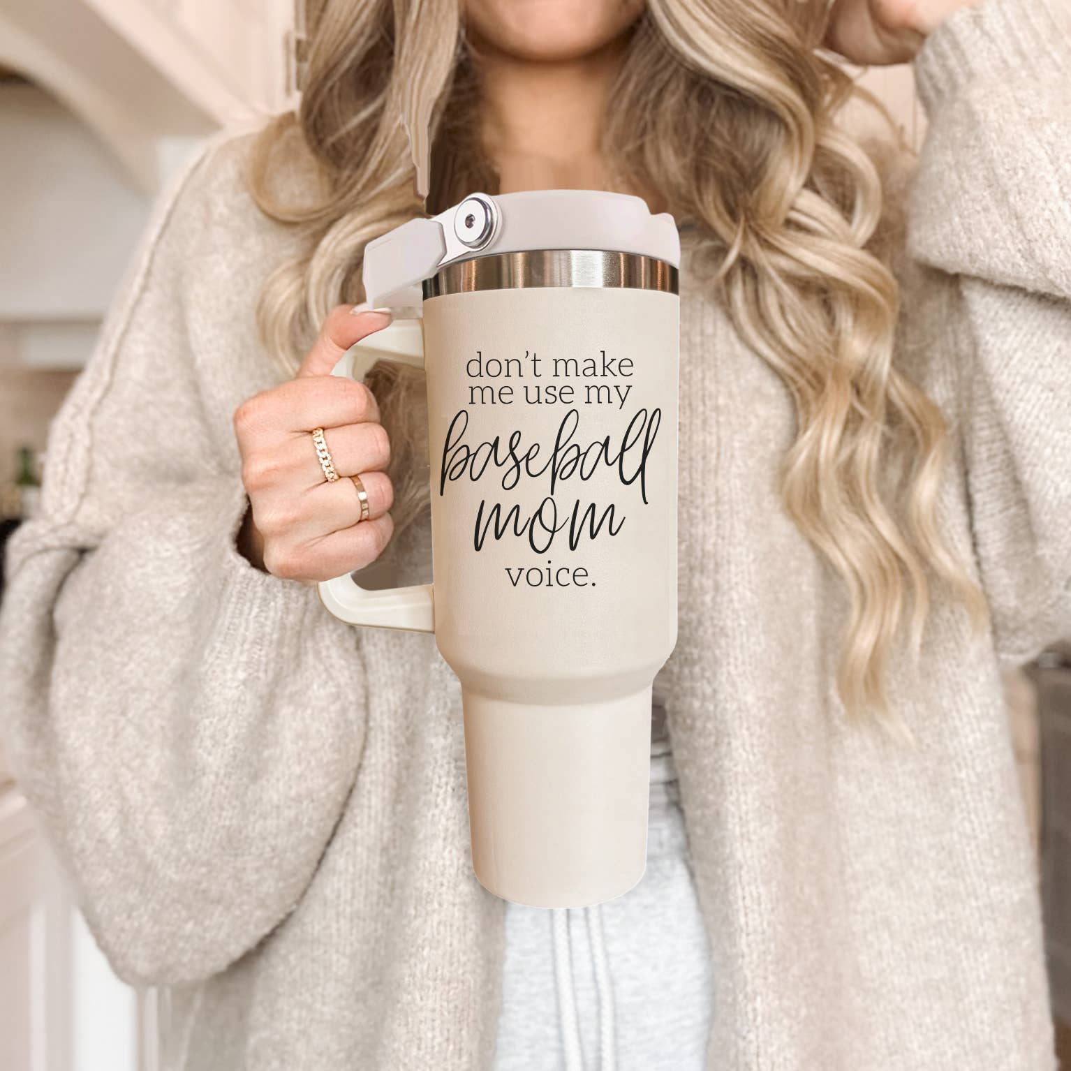 Gia Roma - Wholesale Drinking Glass/Cup - Baseball Drinkware | Baseball Mom Gift Tumblers 40oz Handle1