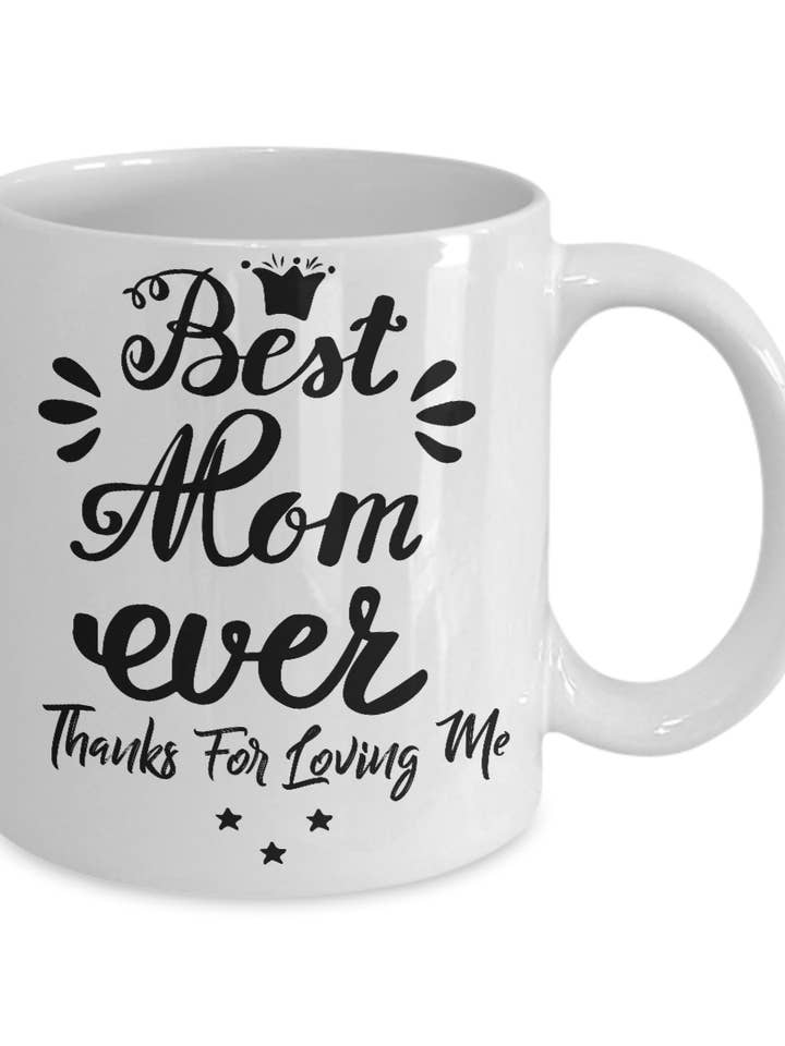 Mødre Krus - Bedste Mor Nogensinde - Hvid Krus for engroshandel hos Sunday Treasures/ Royally Pampered