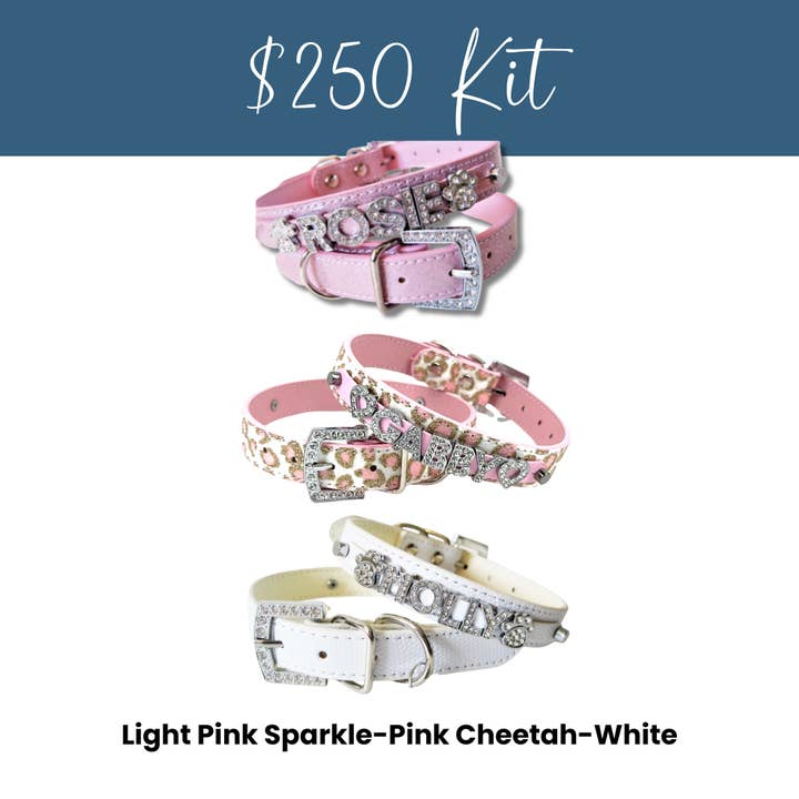 House of FurBaby - Wholesale Pet Collar - Cat/Dog - DIY Pet Collar Bar Kit: Silver Sparkle 280 Pieces $600 Value33