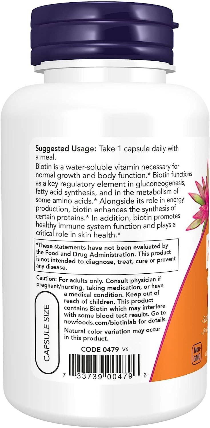 NutriCelebrity - Wholesale Oral Supplement/Vitamin - NOW Supplements, Biotin 10 mg (10,000 mcg), Extra Strength5