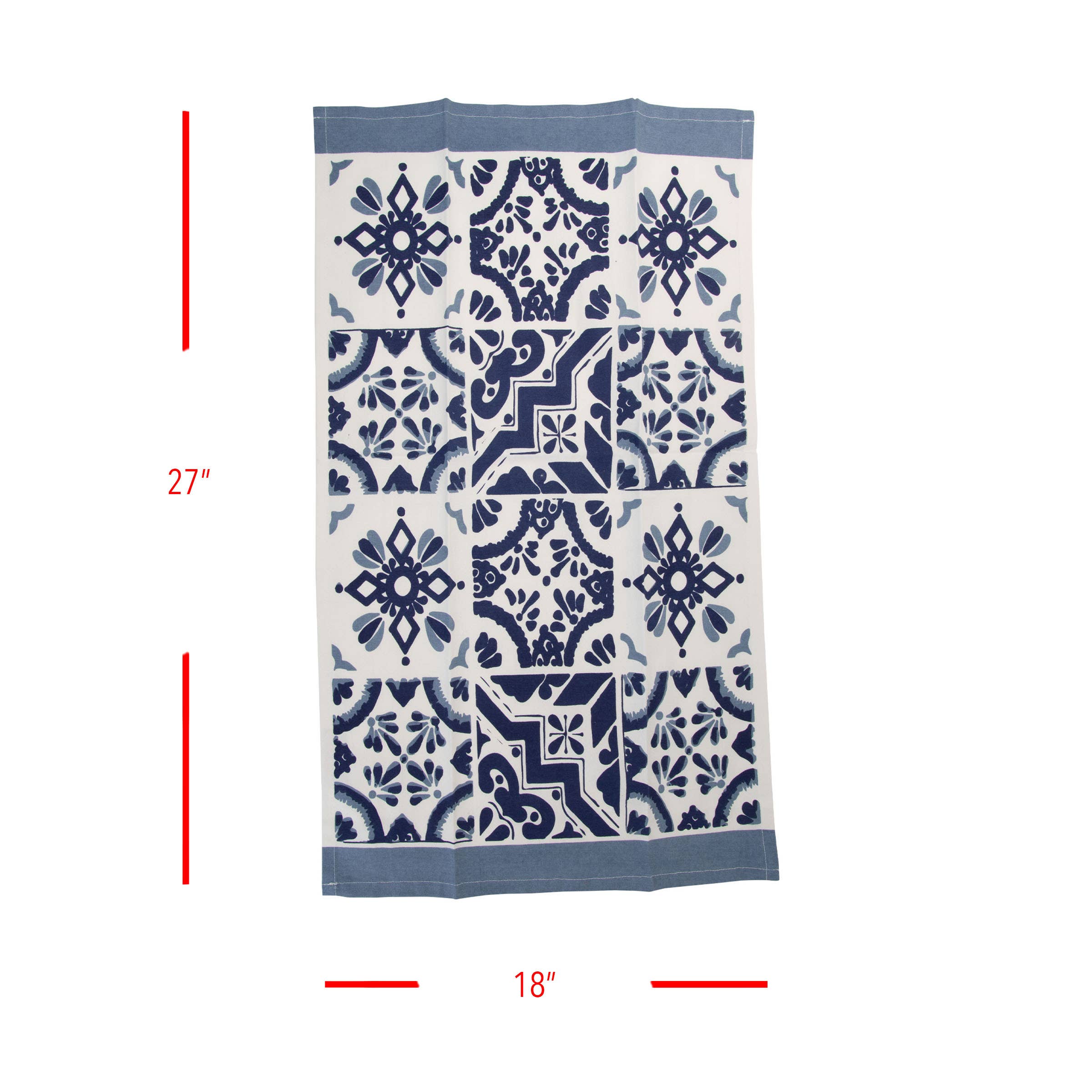 Foreside Home & Garden - Wholesale Tea Towel - Set 3 Zocalo Tea Towels1