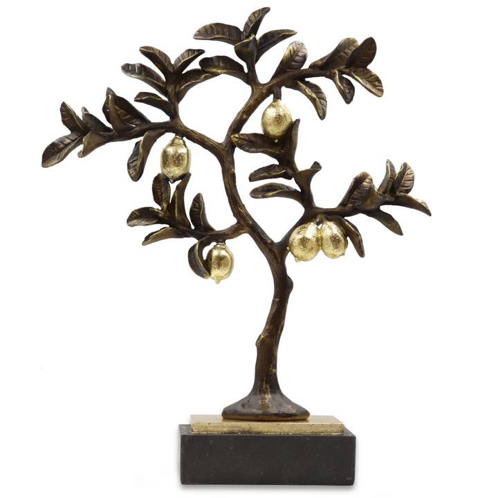 Fruits of Life Lemon Tree Sculpture for wholesale by Bentley & Bo