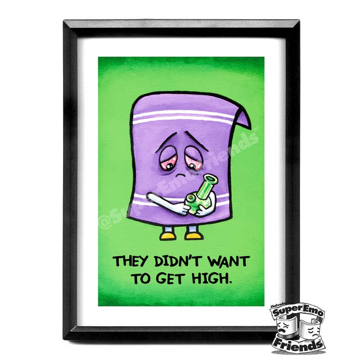 SuperEmoTowie Framed 5x7 Print for wholesale by SuperEmoFriends