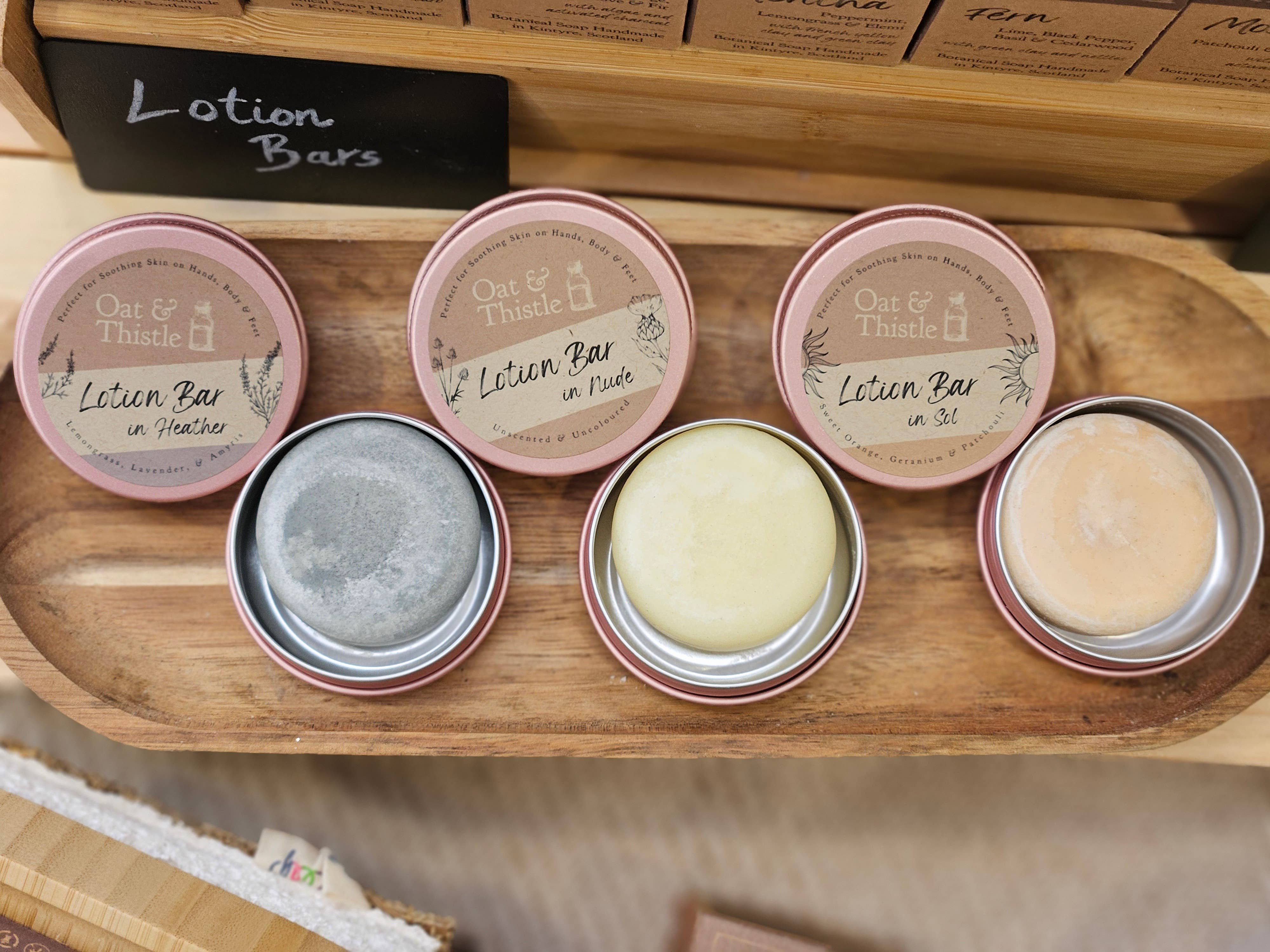 Oat & Thistle - Vente Lotions solides - Sol Mini Barre de Lotion | Orange, Géranium & Patchouli2