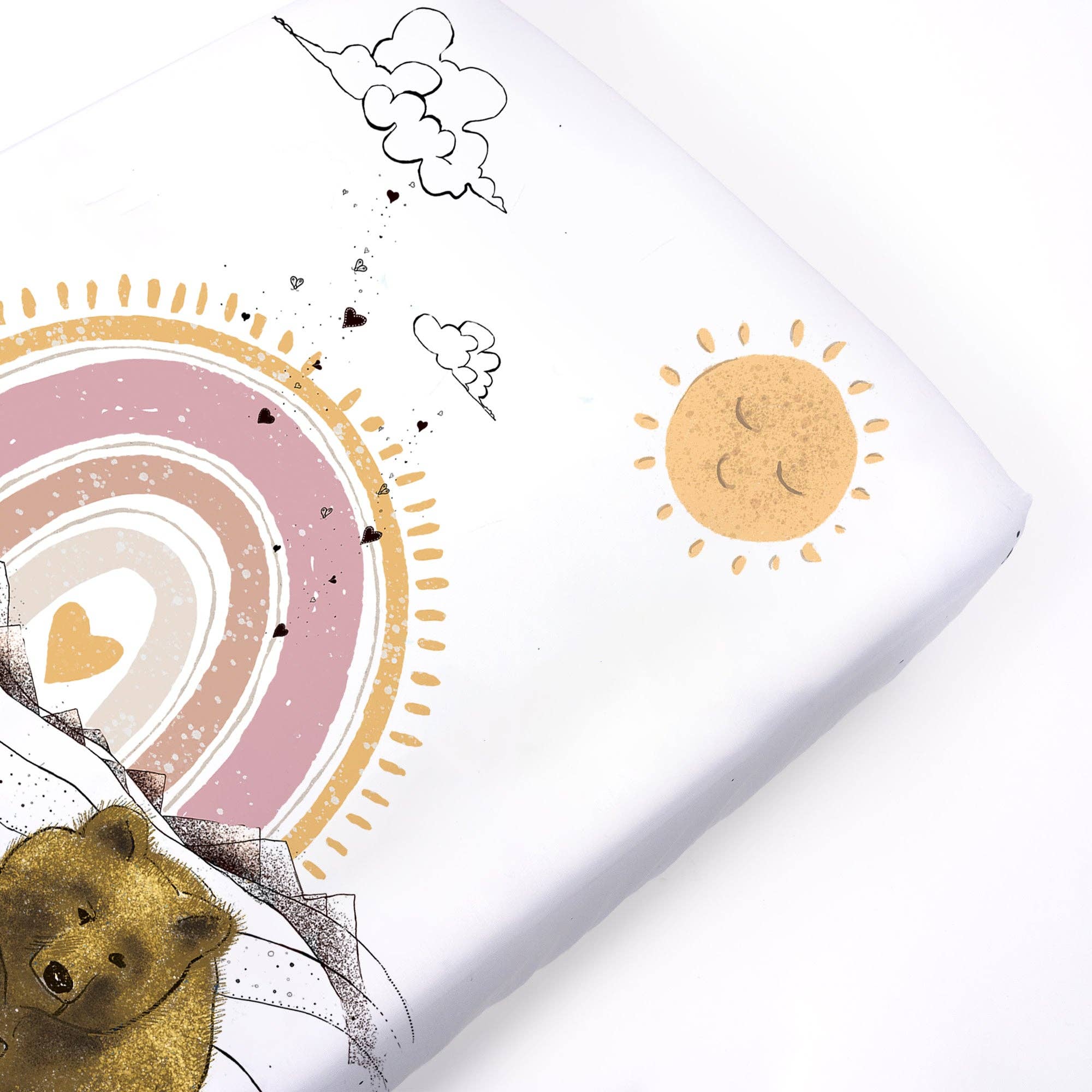 Wildkin - Wholesale Cot/Crib Sheets - Fitted Mini Crib Sheet - Rainbow Bears3