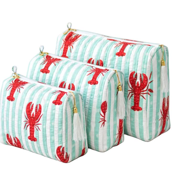 The Striped Lobster Travel Set for wholesale by CYC