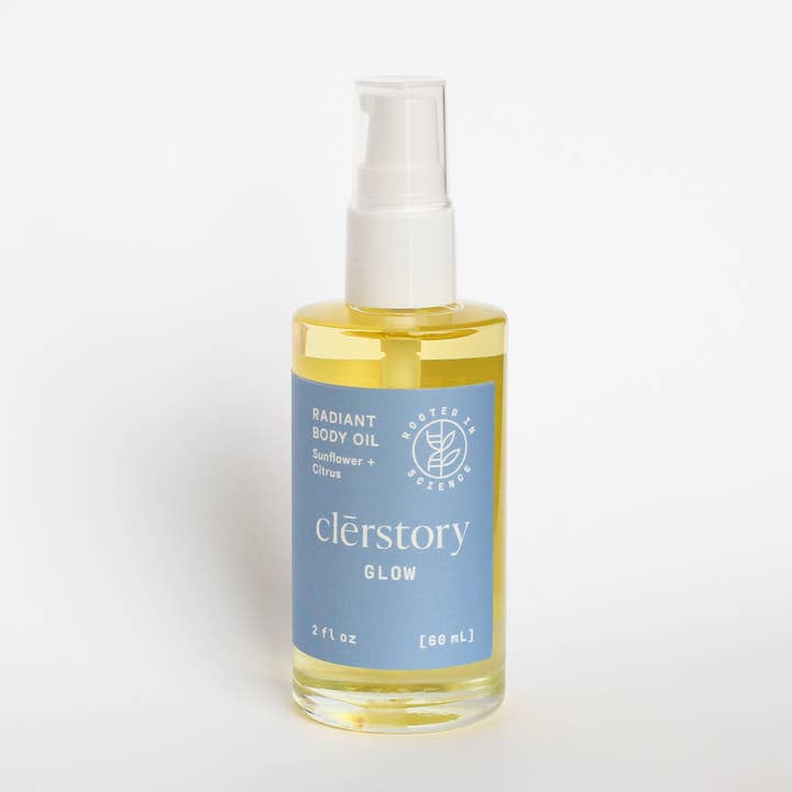 Huile corporelle Glow Radiant - Tournesol et agrumes pour la vente par Clērstory Skincare