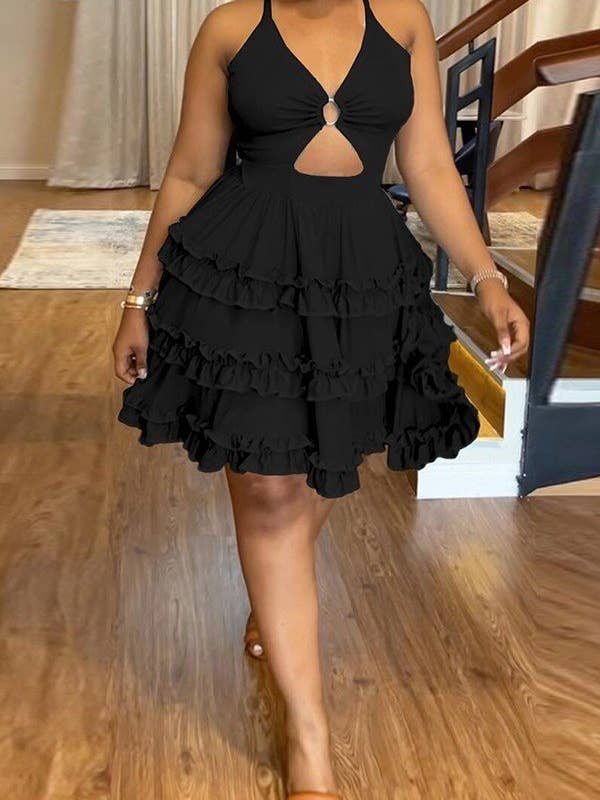 Backless Cross Tie Maxi Dress for wholesale by Aria Romance