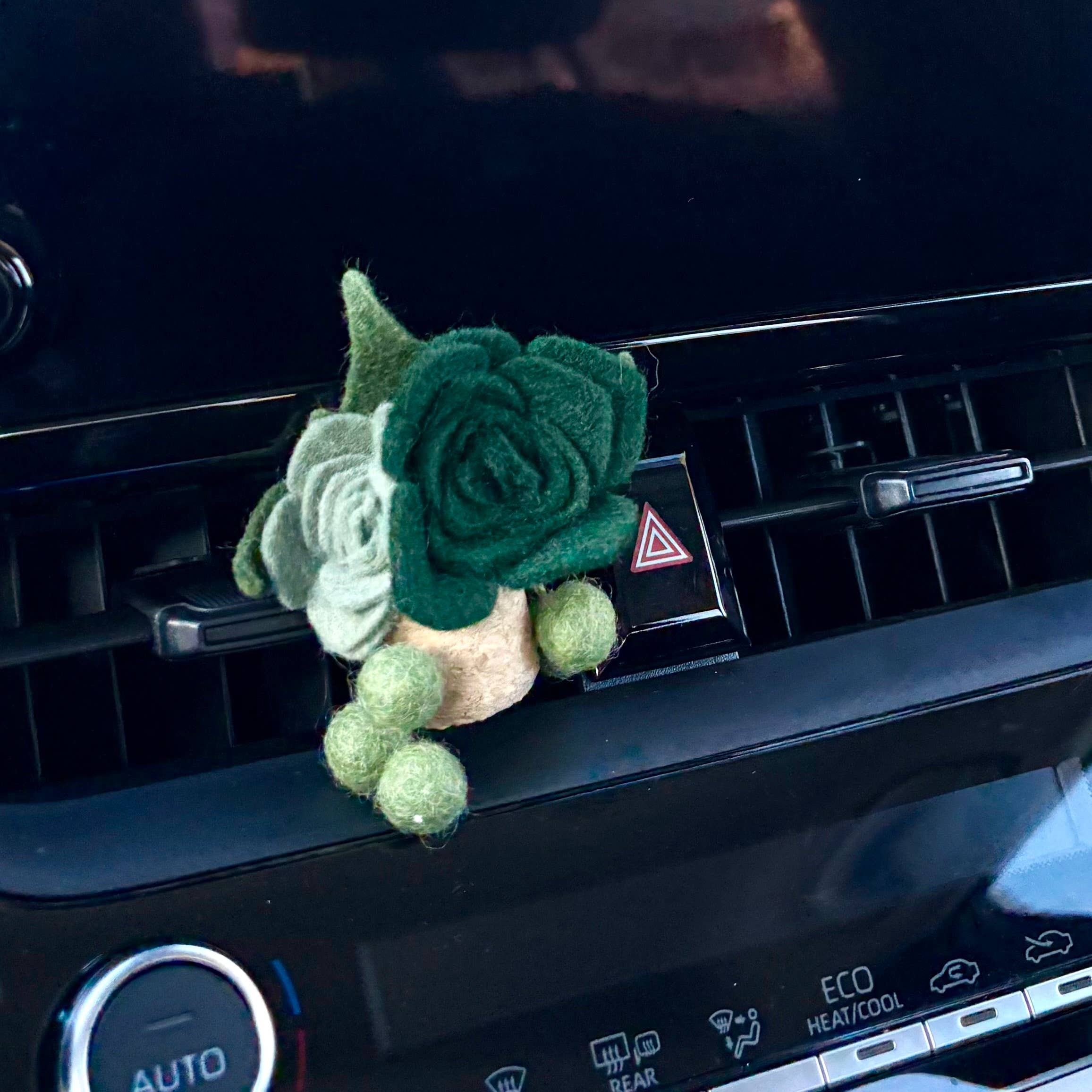 ForgetBKnot - Vente Désodorisant pour voiture – unisexe - Diffuseur d'huiles essentielles pour voiture avec clip : Feutre Succulent