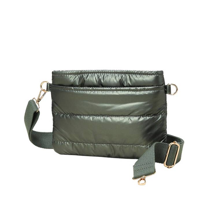 Solid Puffer Crossbody Bag for wholesale by Madeline Love