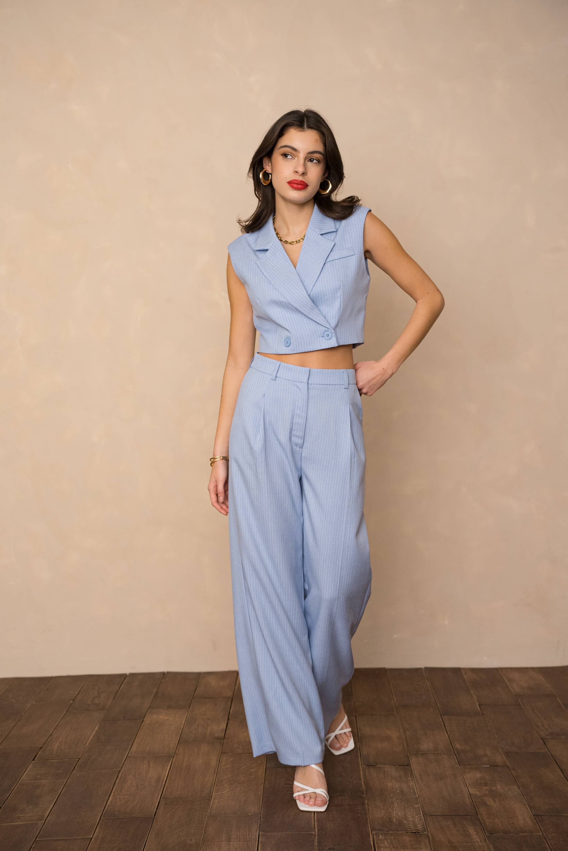 LULUMARY - Wholesale Pants - Women's - Striped pants P98128