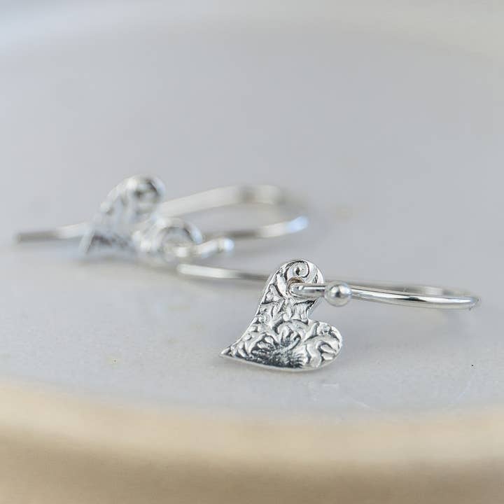 Lucy Kemp Jewellery – wholesale Hoop earrings – Sterling Silver Mini Textured Earrings5