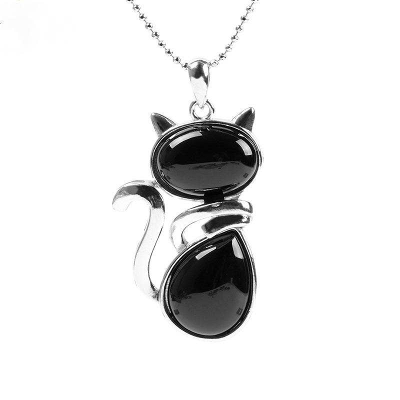 Mio Queena - Wholesale Pendant/Charm Necklace - Natural Stone Cat-shaped Pendant Necklace - CS16