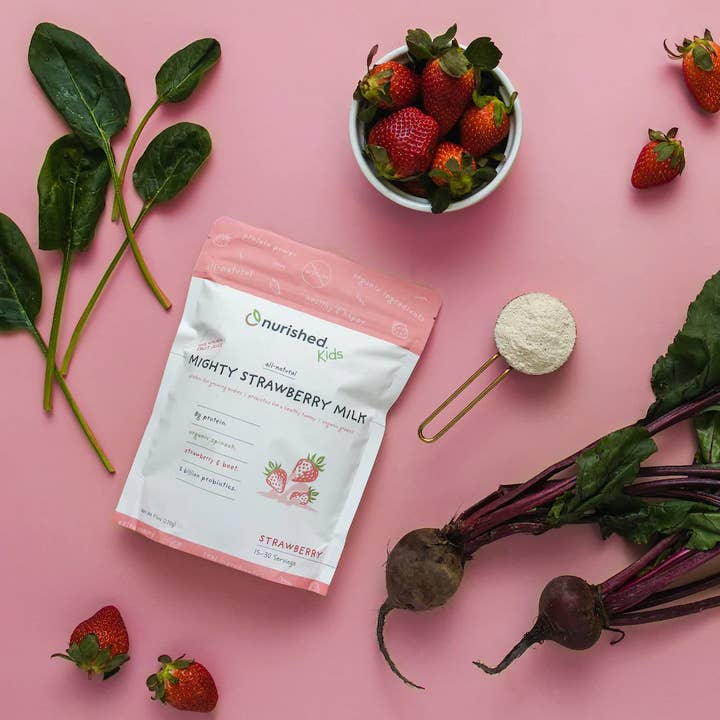 Nurished - Wholesale Powdered Health Drink - Mighty Strawberry Milk