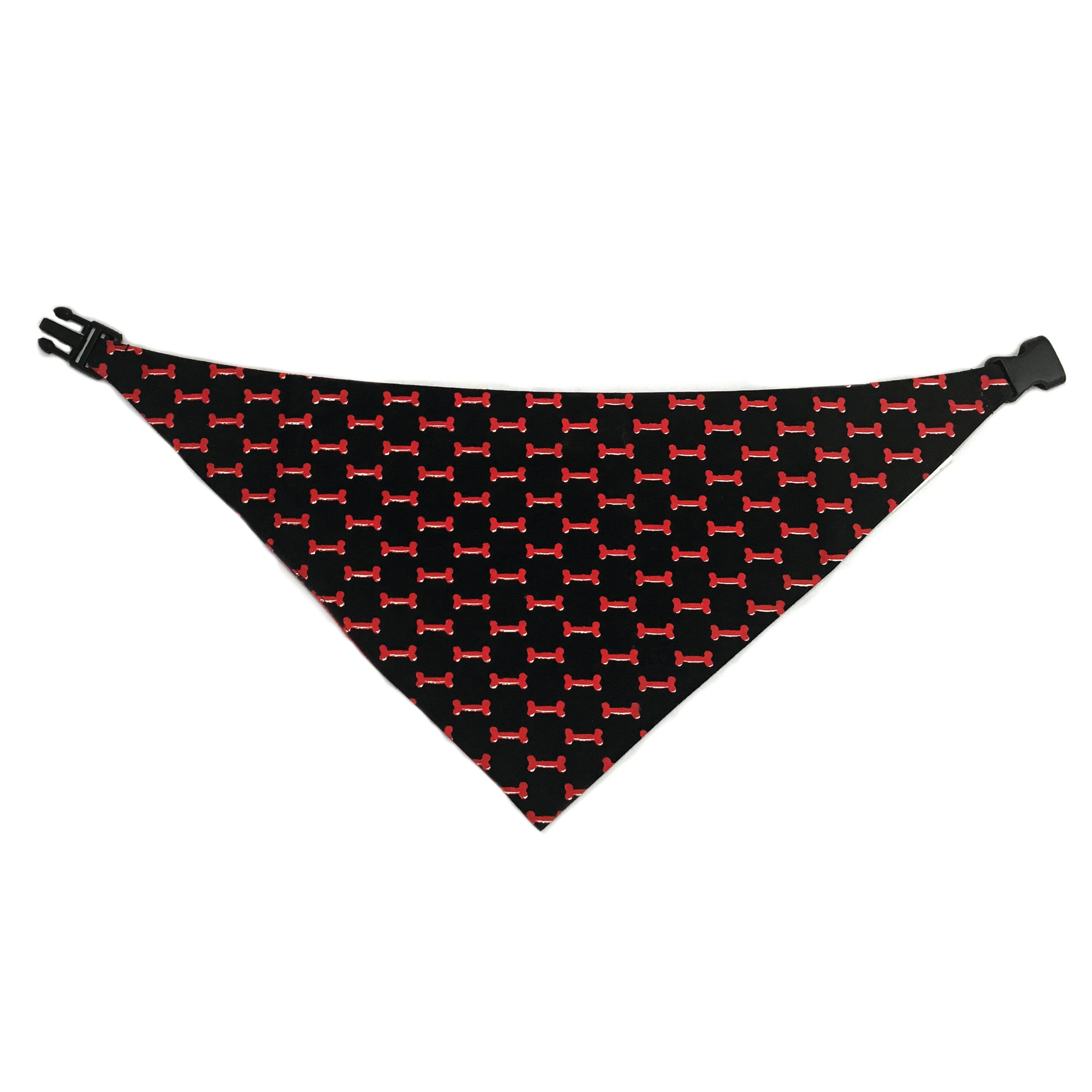 Uptown Pups – Großhandel Haustier-Bandana – Hund – Uptown Pups Reversible Bandana - Rot und Schwarz2