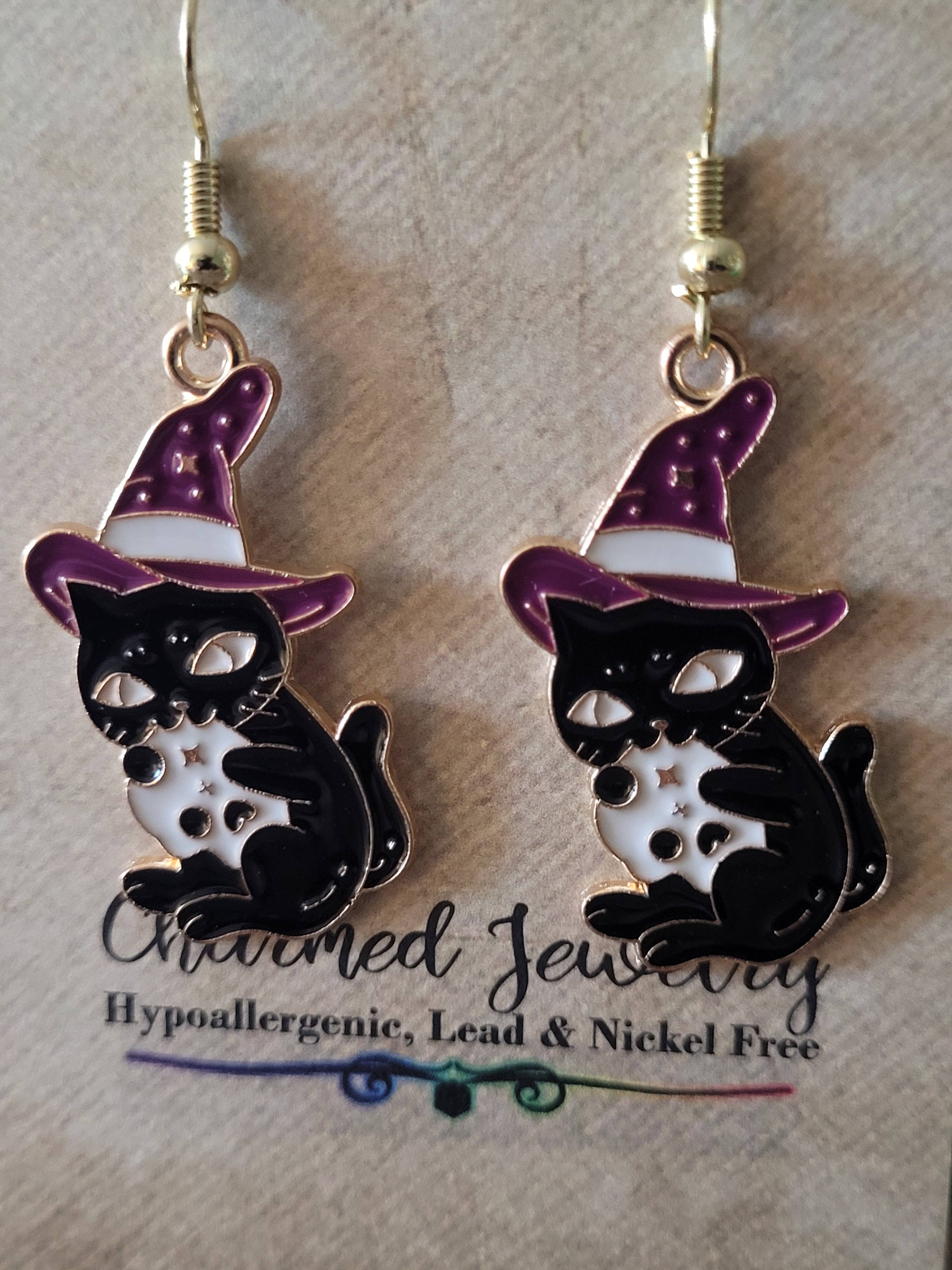 Con-Quest Crafts - Wholesale Individual Charm/Pendant - Witches, Black Cats, Magical and Spooky Accessories11