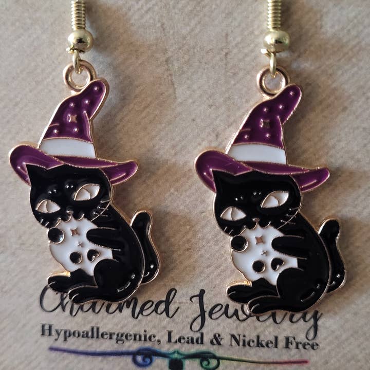 Con-Quest Crafts - Wholesale Individual Charm/Pendant - Witches, Black Cats, Magical and Spooky Accessories11