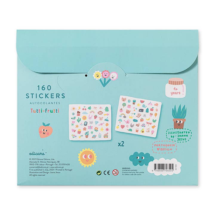 Edicare Editora, Lda. - Wholesale Sticker - Kids & Baby - TUTTI-FRUTTI - 160 STICKERS1
