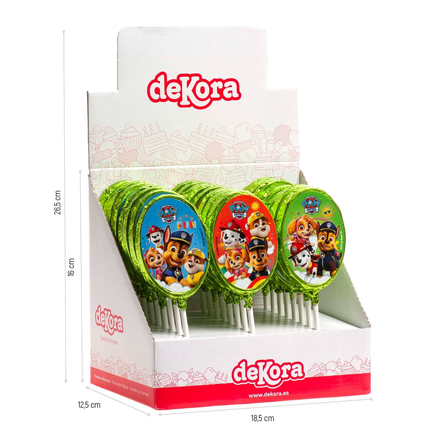 dekora - Wholesale Lolly - PAW PATROL chocolade lollies 30 g1