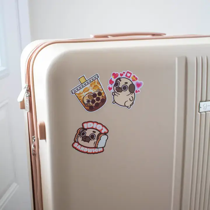 Puglie Pug Designs Inc. - Wholesale Sticker - Hellmo Ollie Sticker2