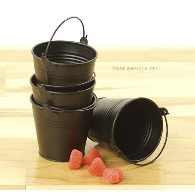 Buhi Imports – wholesale Spannar och hinkar – 3 7/8 ”Mini galvaniserad hink0