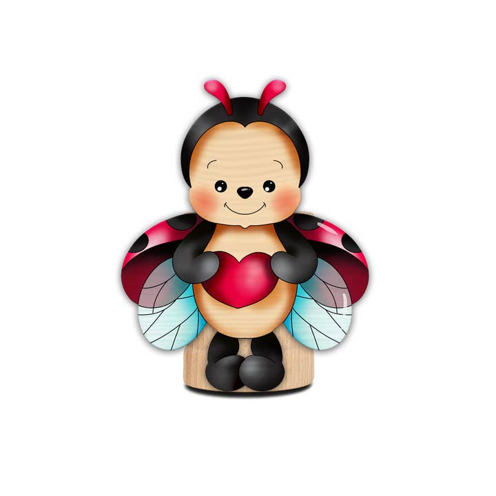 Porta-lápis joaninha por atacado de Dekori