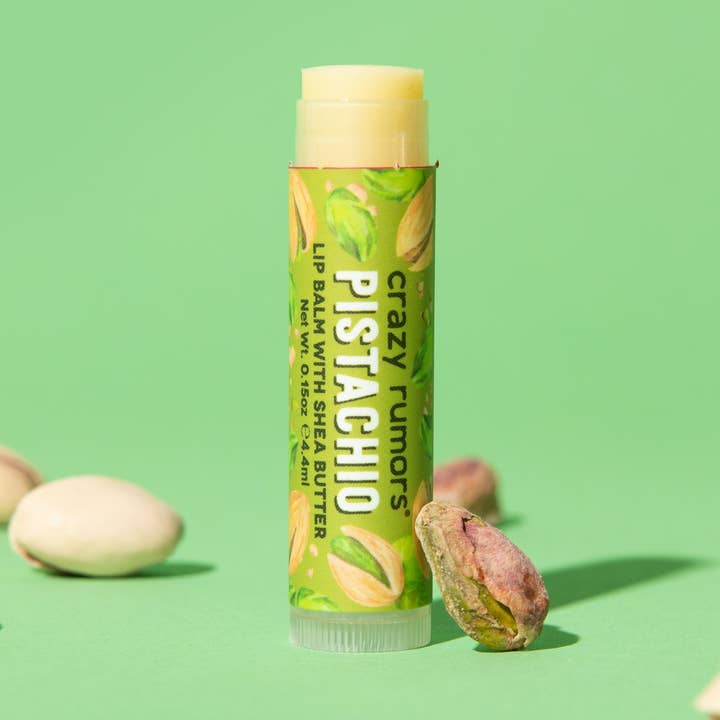 All Natural, Vegan Pistachio Lip Balm for wholesale by Crazy Rumors