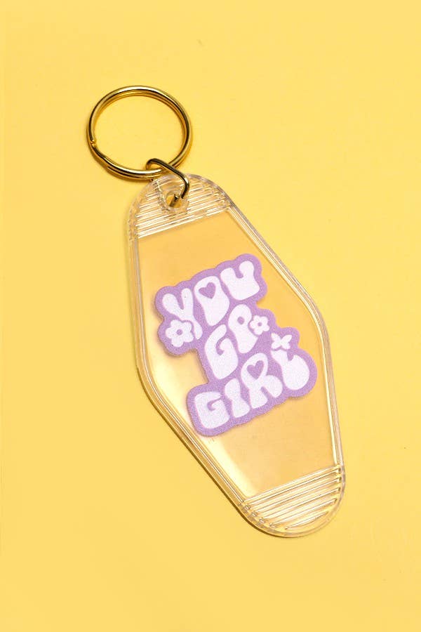 JOSSLYN by wall to wall - Wholesale Keychain - Women's - NOSTALGIC WORDS CLASSIC MOTEL KEY CHAINS | 40KC1077