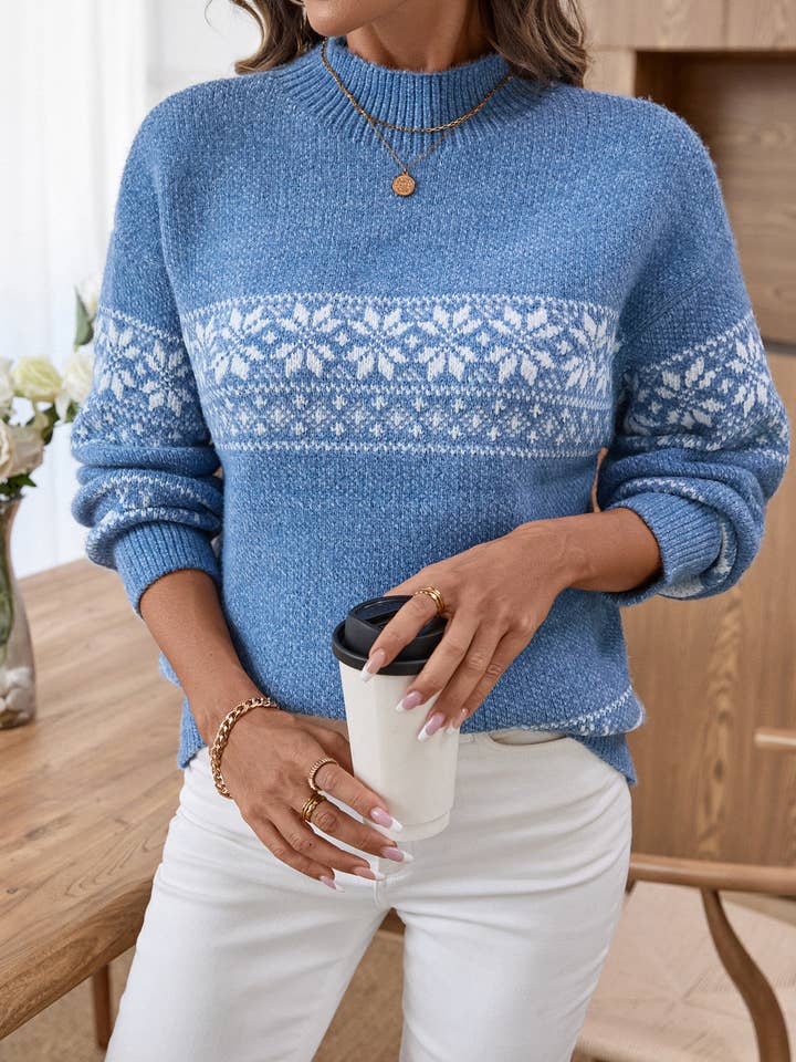 Christmas Snowflake Knit Sweater for wholesale by Hope & Sunshine