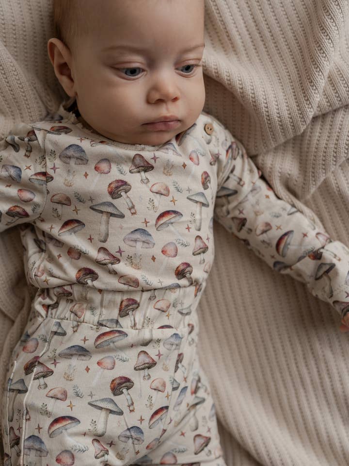 Regnfuld Mushroom leggings, baby for wholesale on Faire7