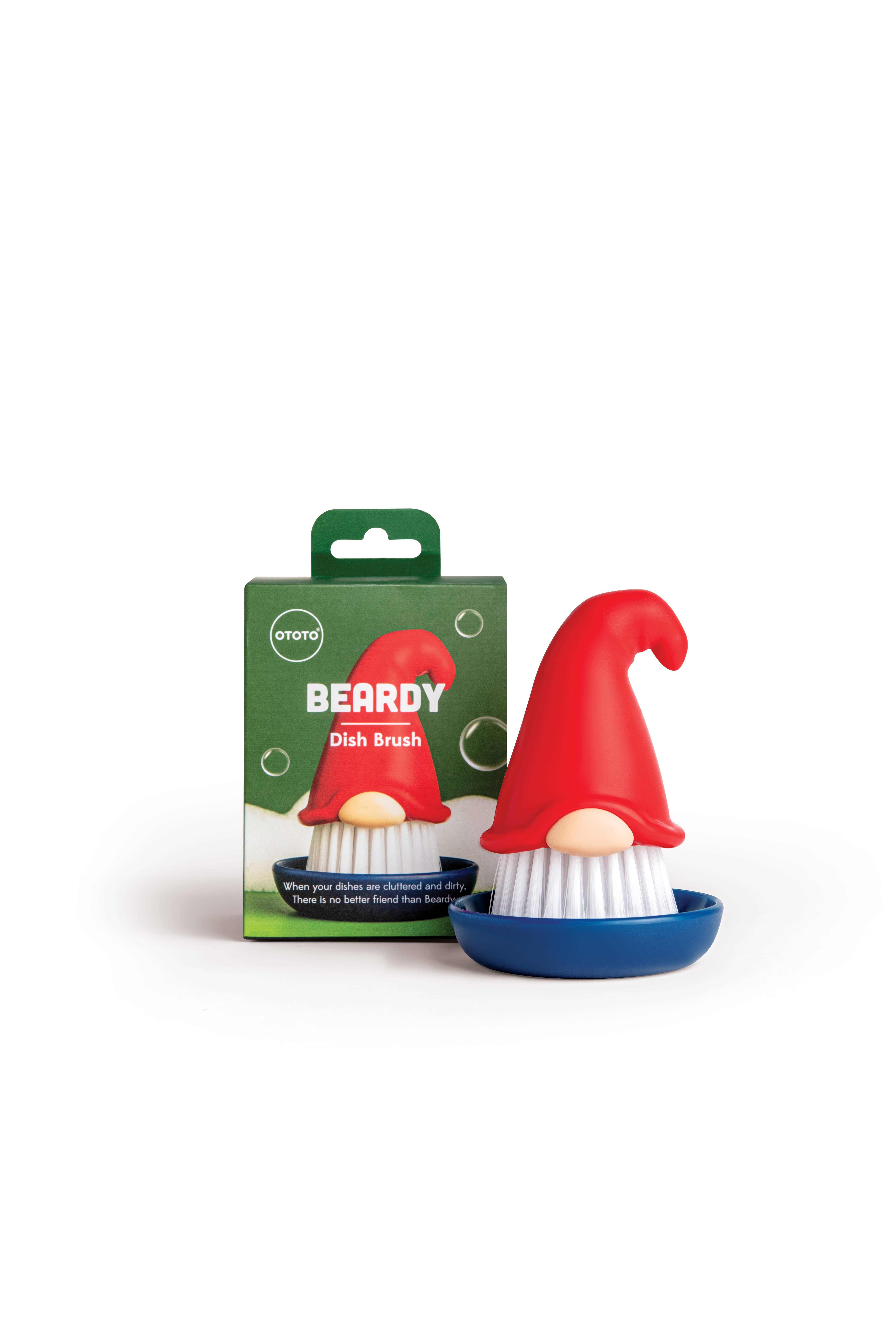 OTOTO - Wholesale Cleaning Brush - Beardy Gnome Dish Scrub Brush - Kitchen Gifts7