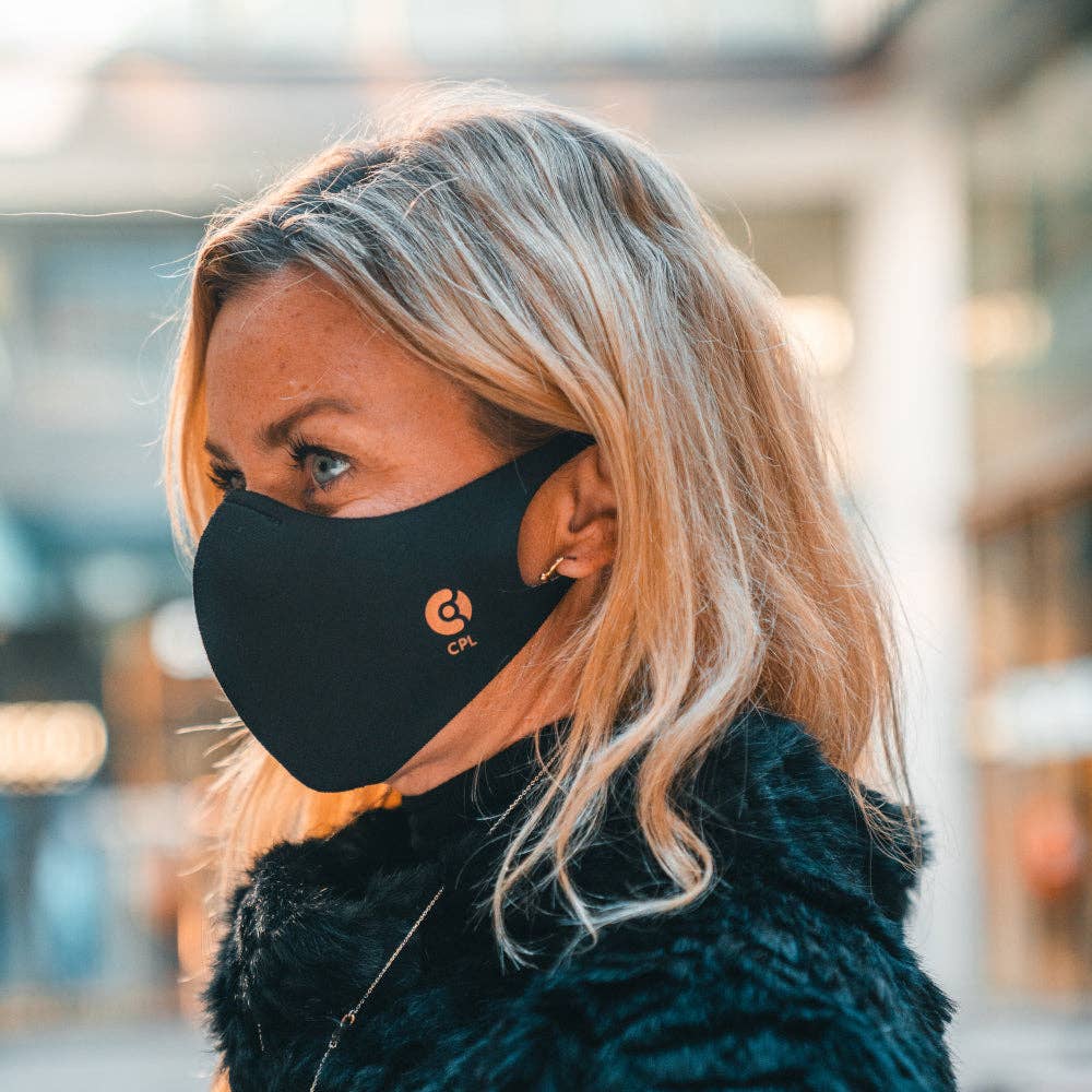 Copperline – Großhandel Mund-/Gesichtsschutz – Antivirale Atemmaske Coppermask, Midnight Black3