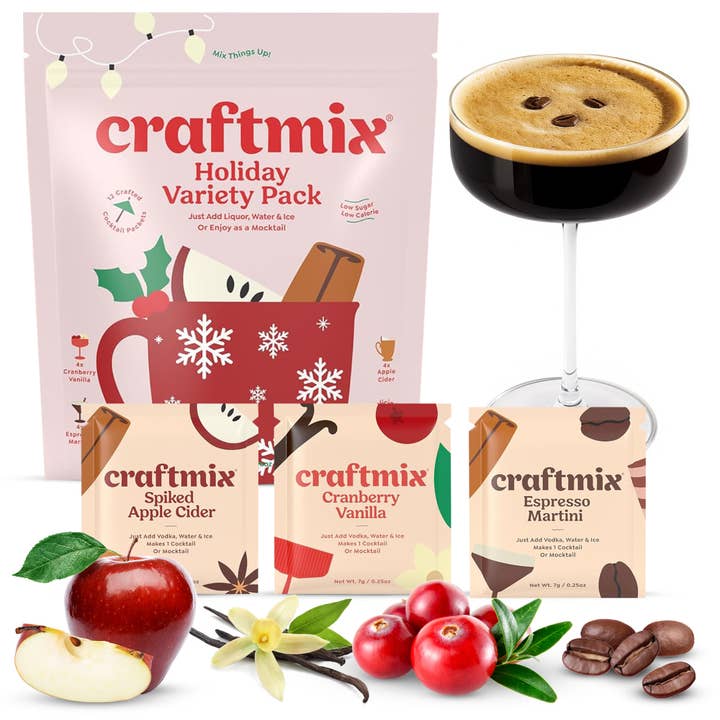 Seasonal Variety Pack Cocktail Mixers - 12 Serving Multipack for wholesale by Craftmix
