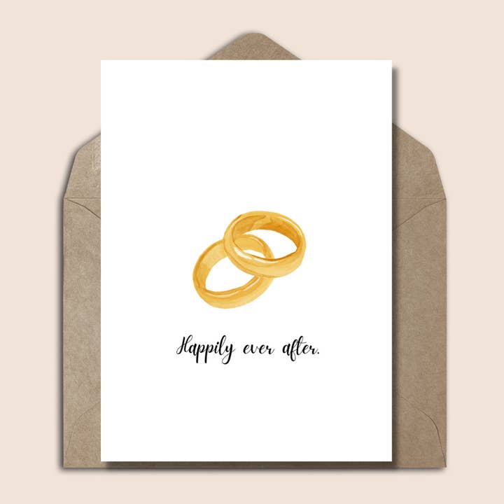 Minimalistische Hochzeitsgrußkarte für den Großhandel von Studio Mo