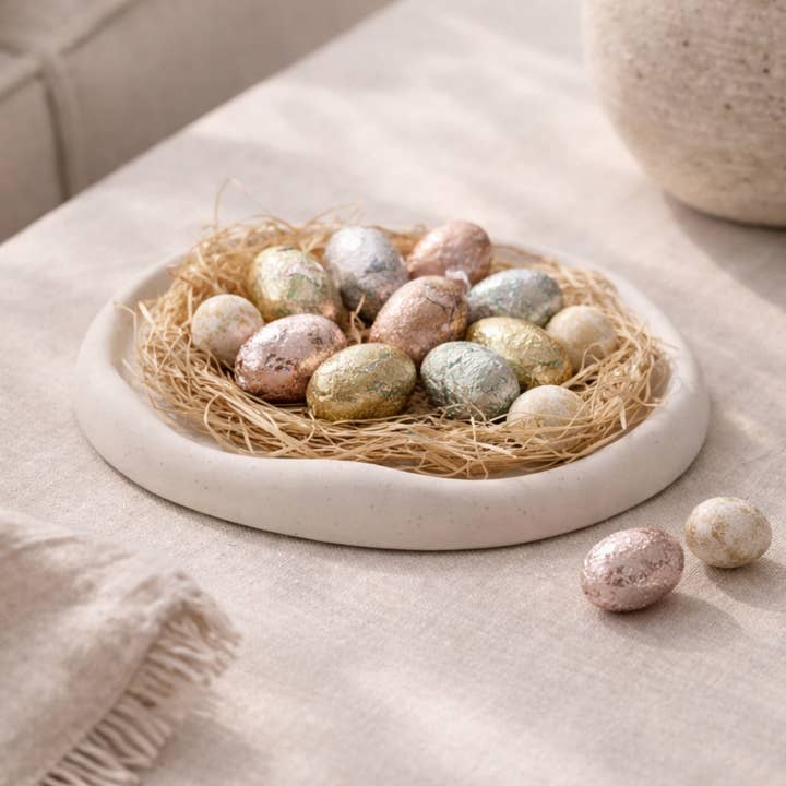 Bandeja decorativa Cloud Round – Jesmonite, Ø 19 cm para venta al por mayor de NOMA Studio