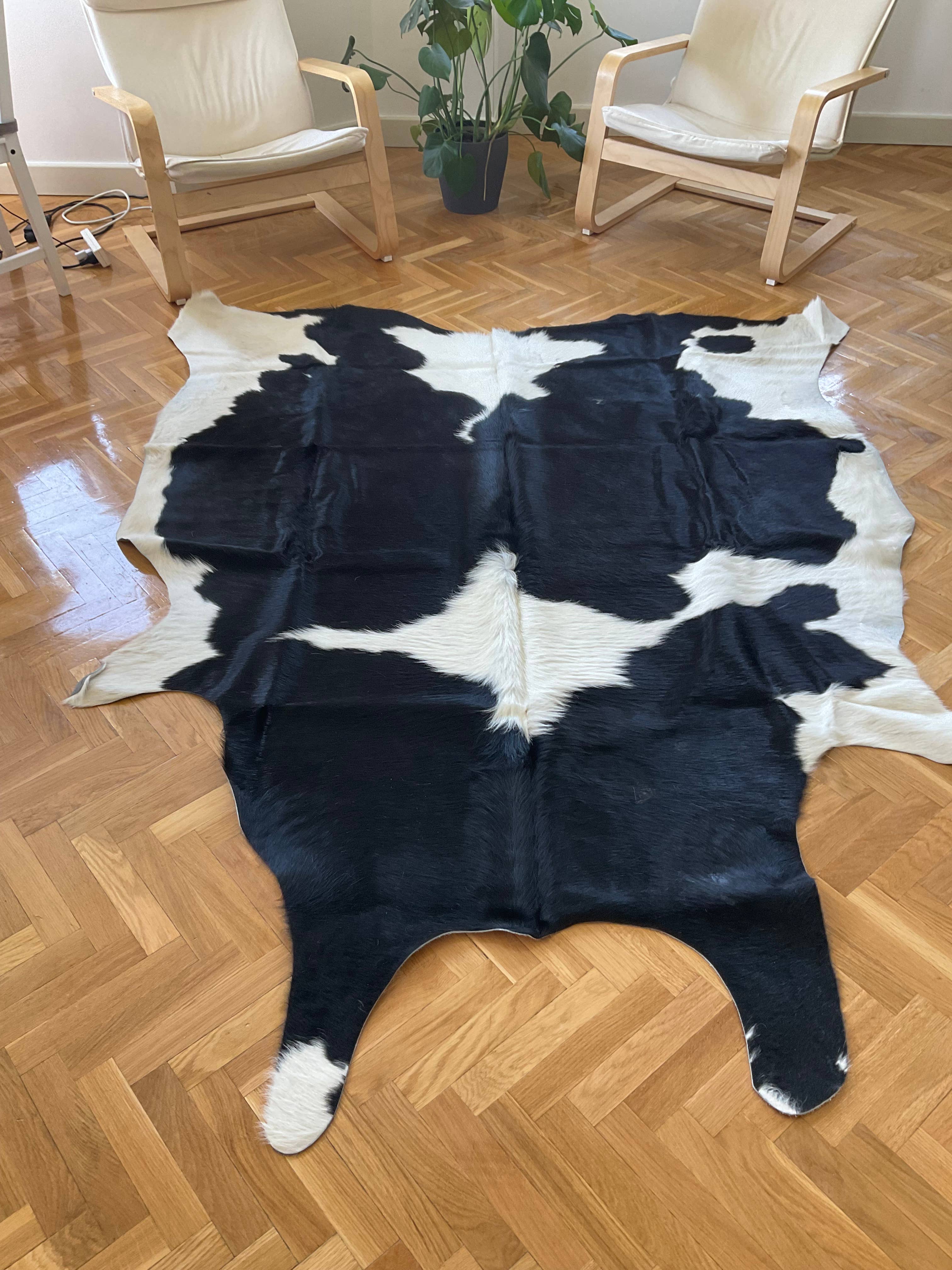 GRINFURS SL - Venta al por mayor Alfombra pequeña - Alfombra de cuero vacuno blanco y negro9