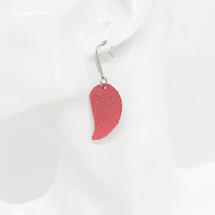 Magnolia & Peach Jewelry Boutique, LLC - Wholesale Dangle Earrings - Genuine Leather Earrings - E19-9361