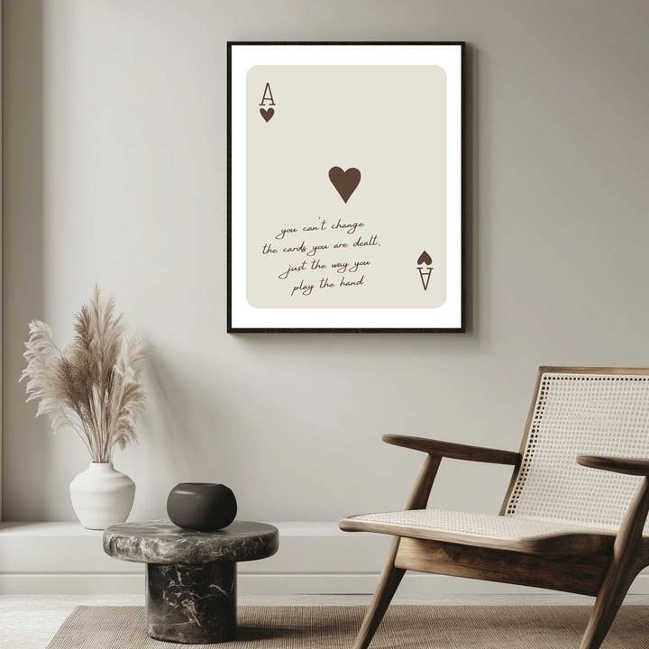 D'LUXE PRINTS – wholesale Poster – The Cards You Are Dealt Print10