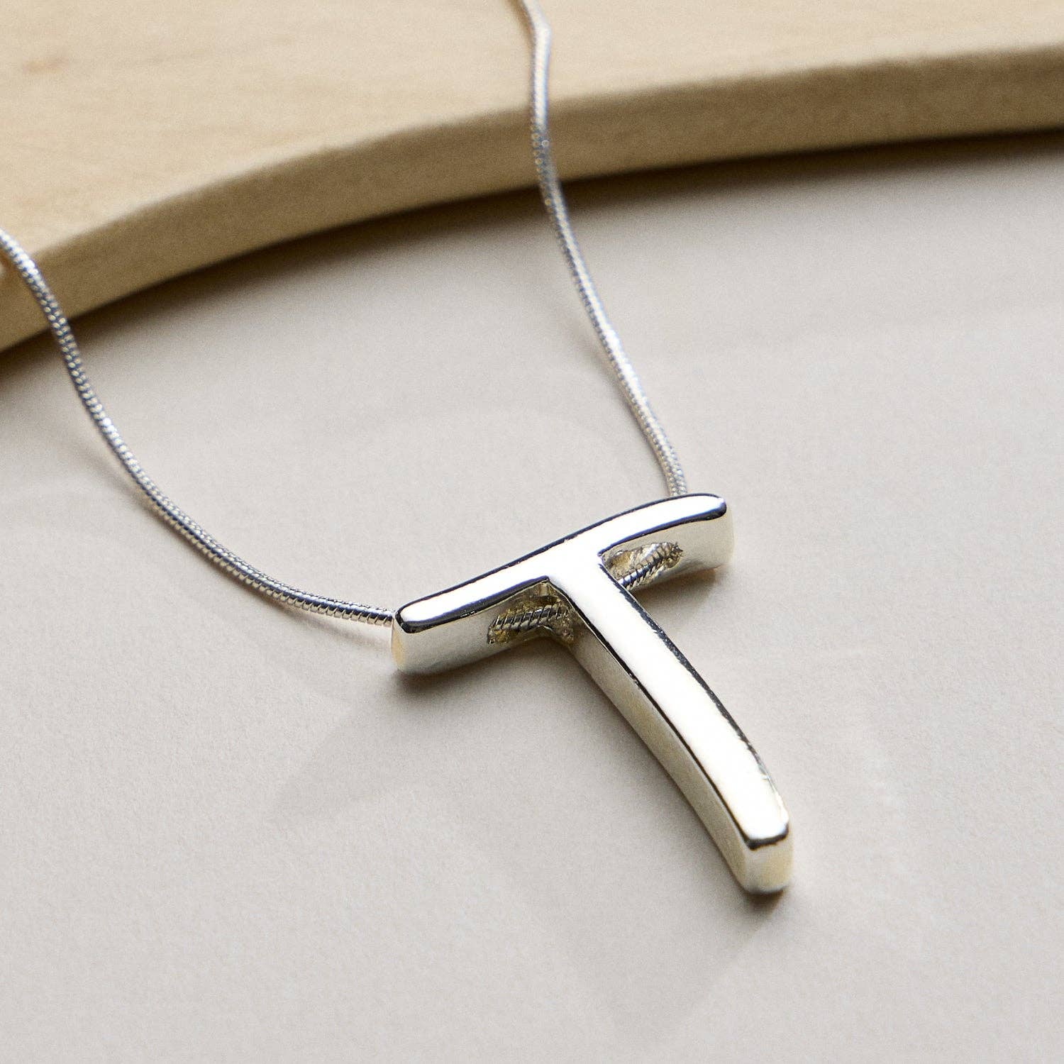 Frem - Wholesale Pendant/Charm Necklace - A Set of 16 Letters Gold Dipped Necklace – Gold & Silver Alphabet Charm Jewelry94