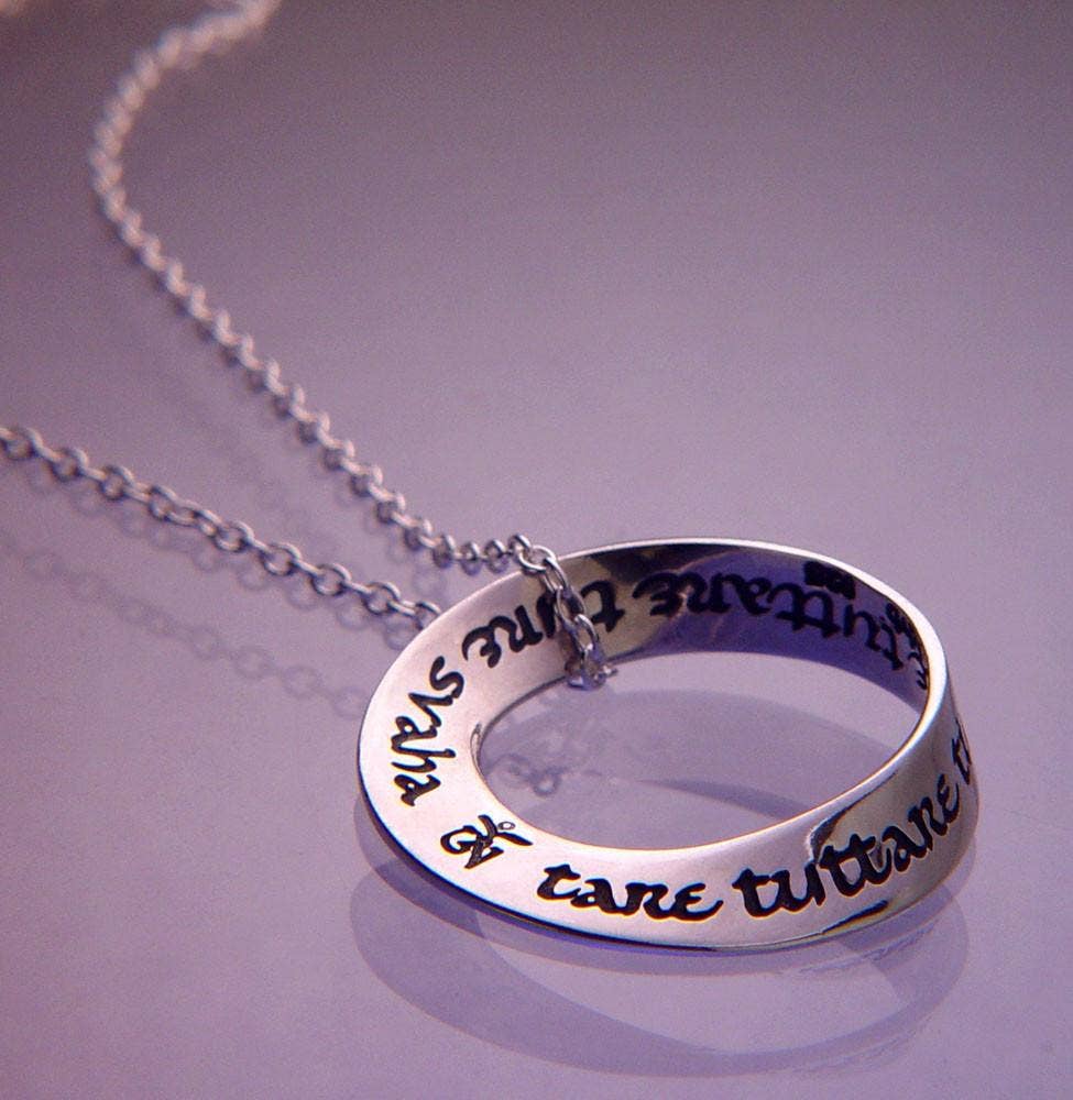 Laurel Elliott dvb New York - Wholesale Pendant/Charm Necklace - Green Tara Mantra1